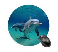 Anceky Mouse Pad with Non-Slip Rubber Base Washable Mouse Mat Waterproof Dolphins Underwater Mouse Pads for Laptop, Office & Home