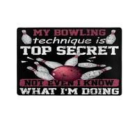 Anceky My Bowling Technique is Top SecretEven I Know What I'm Doing Area Rug Floor Mat Non Slip Rug Large Absorbent Carpet 60X39 Inch