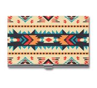 Anceky Native American Business Card Holder Slim Name Multi Wallet Credit Card ID Case for Men Women
