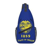 Anceky Oregon Crossbody Sling Bag For Women Men State Of Oregon Flag Chest Bag Shoulder Bag Sling Backpack Casual Travel Hiking Daypack