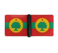 Anceky Oromo Liberation Front Wallet Foldable Patriotic Leather Purse with Card Holder for Men Women Travel