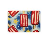 Anceky Popsicles Stars Comic Book Diatom Mud Bath Mat, Quick Drying, Super Absorbent, Non-Slip Rubber Backing, Easy tofor Home Use 24x16in