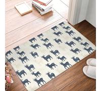 Anceky Retro Goat Print Bathroom Rugs Non Slip Washable, 16x24 in Bath Mat Bath Rugs for Bathroom Decor, Soft Floor Door Mat Kitchen Rugs, Washable Rug for Indoor Outdoor Tub