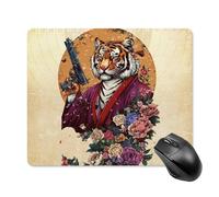 Anceky Retro Shooting Tiger Mouse Pad Portable Non-Slip Base Mousepad for Computer, Laptop, Office, Home and Travel