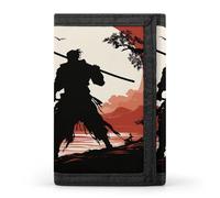 Anceky Samurai Wallet Front Pocket Slim Credit Card Holder Stylish Trifold Wallet for Men Women