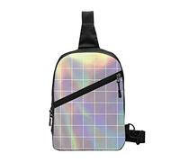 Anceky Small Crossbody Sling Backpack Anti Theft Backpack For Traveling Chest Reflective Square Shoulder Bag For Men Women