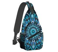 Anceky Small Sling Bakpack for Women Men Dream Ethnic Mandala Crossbody Bag Lightweight Casual Fanny Pack Anti Thief Chest Daypack for Outdoors Sports Hiking Travel with Adjustable Shoulder Strap