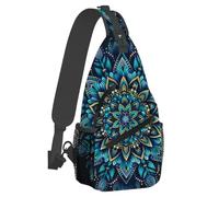 Anceky Small Sling Bakpack for Women Men Ethnic Mandala Dream Crossbody Bag Lightweight Casual Fanny Pack Anti Thief Chest Daypack for Outdoors Sports Hiking Travel with Adjustable Shoulder Strap