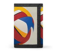 Anceky Small Wallet for Women Men with Keychain, RFID Blocking Slim Trifold Credit Card Holder, Abstract Elements of Physical Activity Money Clip Travel Wallets Purse with Zipper Coin Pocket