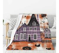 Anceky Soft Flannel Gift Blankets,The Purple Festival Room,Warm Fleece Baby Blanket,80x60 Inch,Perfect for Camping,Bed,Sofa,Office nap,All Season,for Adult,Kid,Sensitive Skin,Easy to fold