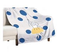 Anceky Soft Throw Blanket Cute Girl Balloon Circle Cozy Warm Flannel Comfy Fall Blankets Throws for Couch Bed Sofa All Season Women Men Lighweight Home Decor 50 * 60inches