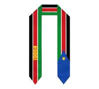 Anceky South Sudan Flag Stoles Shawl Sash For Graduation Students Celebrate