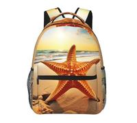 Anceky Starfish Women Men Casual Carry On Castle Near Lake Stones 15.6inch Laptop Backpack