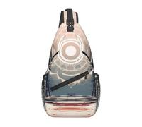 Anceky temple Cross Chest Bag Diagonally Men Women Crossbody Shoulder Bag Casual Fashion Travel Bag Sling Backpack