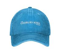 Anceky The Charlie Kirk Show Baseball Cap Unisex Trucker Hat for Men Women Blue