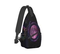Anceky The Triple Moon Goddess Wiccan Pentagram Symbol Crossbody Chest Bag, Unisex Crossbody Bag Travel Sports Hiking Backpack
