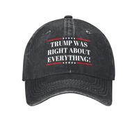 Anceky Trump was Right About Everything Hat Donald Trump was Right 45 47 President Dark Trucker Cap Baseball Hat Black