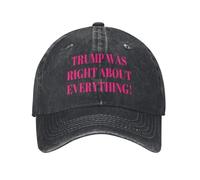 Anceky Trump was Right About Everything Hat Donald Trump was Right 45 47 President Dark Trucker Cap Baseball Hat Black