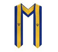 Anceky Vintage Barbados Barbadians Flag Graduation Stole Sash Scarf for Graduation's Day Stoles Shawl