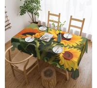 Anceky Vintage Sunflower You are My Sunshine 54 x 72 Inch Rectangle Tablecloths Waterproof Table Cloth Cover for Kitchen Dining Party Outdoor Decor