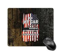 Anceky Vintage Wood Texture Car Mechanic Mouse Pad Portable Non-Slip Base Mousepad for Computer, Laptop, Office, Home and Travel