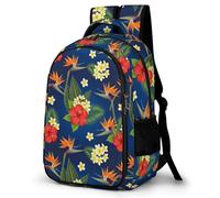 Anceky Waterproof Hiking Backpack Floral Bird Tropical Paradise Hawaii Flowers, An