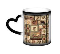 Anceky Wild Animals Print Color Changing Cup Ceramic Coffee Mug Personalized Magic Mug Tea Cup