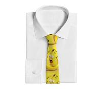 Anceky Yellow Banana Tie for Men's Neckties Silk Novelty NeckTies for Business Wedding