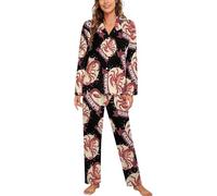 Anceky Zodiac Sign Scorpio Womens Pajama Sets 2 Piece Lounge Set Long Sleeve Soft Sleepwear Loungewear