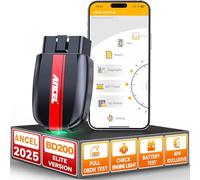 ANCEL BD200 OBD2 Scanner Bluetooth - Code Reader & Check Engine Diagnostic Scan Tools with Car Battery Test, Exclusive App On iOS & Android, Wireless OBDII Adapter Works for 1996 & Newer Vehicles