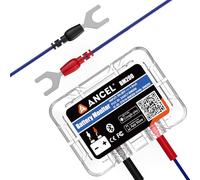 ANCEL BM200Blue Car Battery Monitor Bluetooth 12V Leisure Battery Tester Auto Battery Load Tester with Cranking Charging Test Alarm Record Voltage History Voltmeter for Car/RV/Motorcycle/Truck/Boat