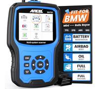 ANCEL BM700 Full System OBD2 Diagnostic Scan Tool fits for BMW Mini, Car Engine Code Reader Scanner, Battery Registration Tool, CBS SRS EPB SAS BMS EGS DPF Airbag Reset, Injector Coding, Oil Reset