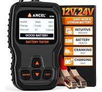 ANCEL BT310 Car Battery Tester 12V 24V 100-2000 CCA Load Alternator Tester