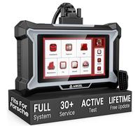 ANCEL DS160 Scan Tool fits for Porsche, Full System Bidirectional OBD2 Scanner with 30+ Resets, ABS Bleeding, Gearbox Learning, SAS/Oil/BMS Reset, Online Support Chat, Lifetime Free WiFi Updates