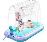 Ancesfun 68" Sprinkler & Splash Pad for Kids, Large Outdoor Mermaid Sprinklers Play Mat Summer Water Play Toys Inflatable Sprinkler Pad, Fun Play Pool for Toddlers Babies Over 3 Years Boys Girls