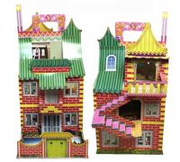 Ancestor Money - Chinese Joss Paper Luxury Villa Papercraft (Ready to Assemble When Opened), Sacrificial Supplies for Deceased Family During Ghost Festival, Hungry Ghost Festival, All Souls Day