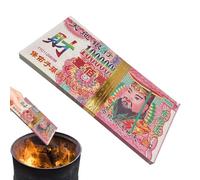 Ancestor Money Joss Paper Set, Traditional 1-Million Spirit Bank Notes, 100 Sheets, 28x14cm, for Ghost Festival, Qingming, Worship Rituals, Temple Offerings, and Grave Sweeping