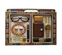 Ancestor Money Ritual Supplies Paper Tie,Three-dimensional Paper Tie Men Jewelry Set Chinese Funeral Supplies, Qingming Festival Funeral And Hunger Festival, The Funeral Of The Tomb-Sweeping Day
