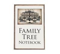 Ancestor Record Notebook, Genealogy Workbook, Family Tree Chart, Organised Data Record Design, Includes Recipe and Story Pages, Ideal for Living Room, Balcony, Bedroom, Family Use