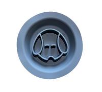 Ancestral Hunter Puppy Dog 2 in 1 Slow Feeder Bowl Lick Mat for Dogs & Cats - Silicone Dog Face Slow Feeder Lick Mat Dog Bowl - Slow Feeder Bowl for Small Medium Large Breed (Mauve Blue)