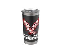 Ancestral Strength Native Eagle Pacific Northwest Totem Stainless Steel Insulated Tumbler