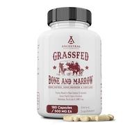Ancestral Supplements Grass Fed Beef Bone and Marrow Supplement, Bone, Skin, Oral Health, and Joint Care Supplements Promote Whole-Body Wellness, Non-GMO Whole Bone Extract, 180 Capsules