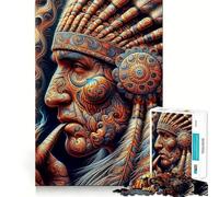 Ancestral Wisdom Unveiled 1000 Piece Jigsaw Brain Skill Game High Precision Die Cut Fascinating Hobby for Idle Moments (50x75cm)
