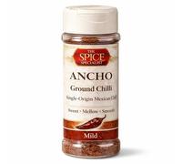Ancho Ground Chilli 50g - Authentic Mexican Single-Origin Chilli, Sweet & Mellow Flavour, Mild Heat, Premium Cooking Spice | The Spice Specialist