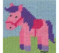 Anchor 1st Kit First Cross Stitch, Long Stitch, Tapestry - Children First Sewing Learner Fabric Kit - Simply Sew Crafty™ (Megan - Cross Stitch)