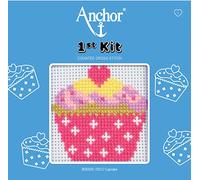 Anchor Counted Cross Stitch Kit - Cupcake (3690000-10012) Multicolor 10 x 10 cm