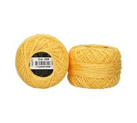 Anchor 4591008-00305 Embroidery Thread, 100% Cotton, Golden Yellow, Thickness 8, 82 m