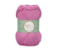 Anchor 4620004-0398P Crochet Yarn, 100% Cotton, 0398P, Thickness 4, 125 m, 53 g