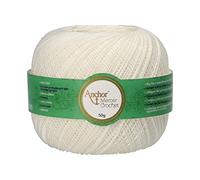 Anchor 4710020-00002 Crochet Yarn, 100% Cotton, 2, Thickness 20, 387 Metres