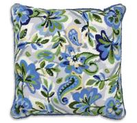 Anchor ALR04 Tapestry Kit: Cushion: Living: Paisley Floral in Blue, Multi, 40 x 40cm